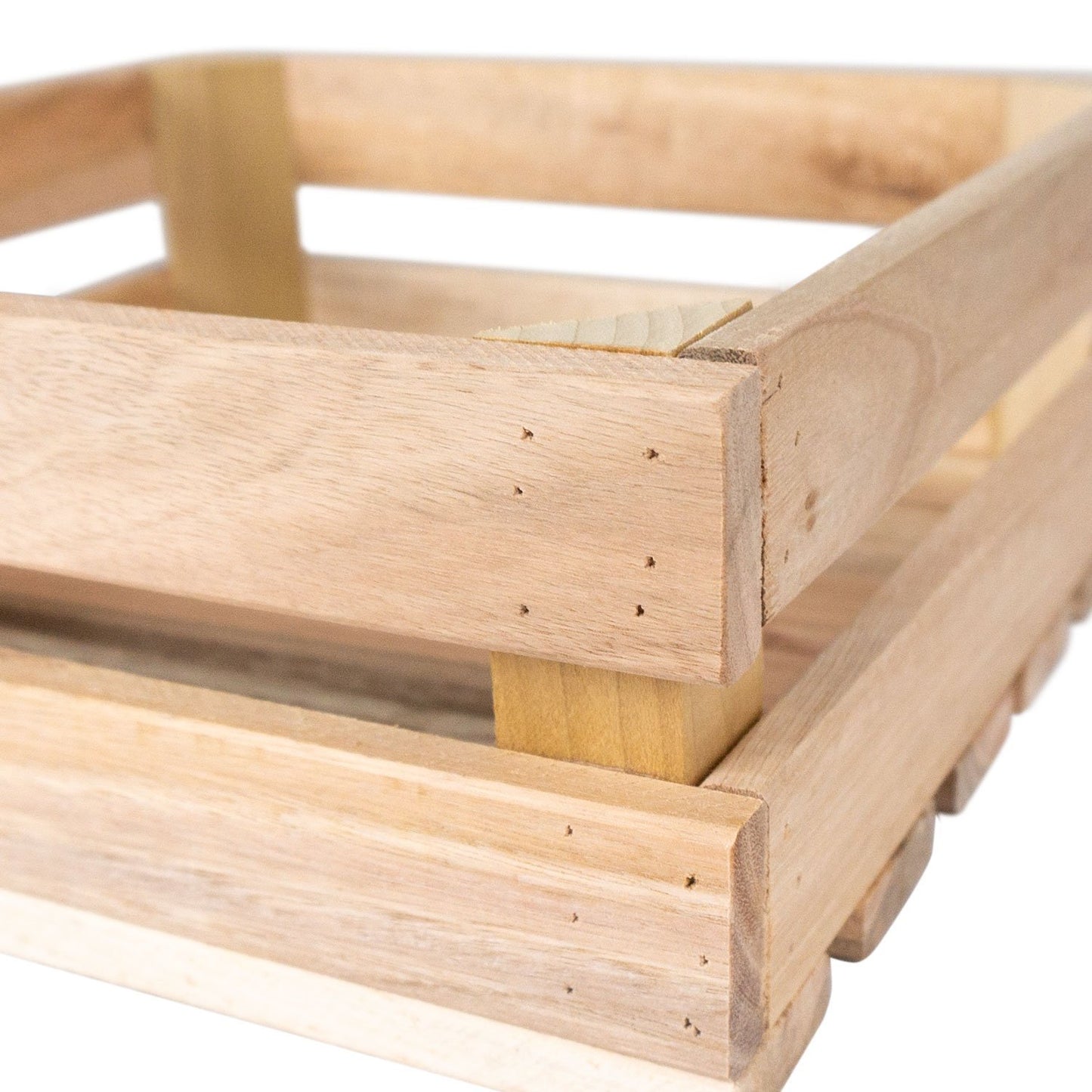 Luvya Solid Wood Storage Box Medium – Reclaimed Wooden Organizer 24x24x9cm
