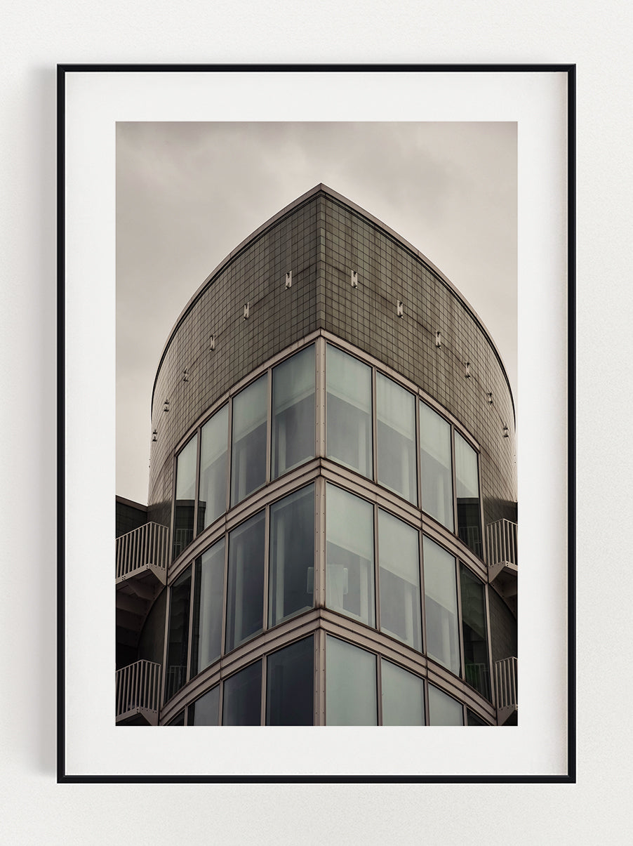Luvya Symmetrical Building Wall Art Poster – Modern Architecture Print