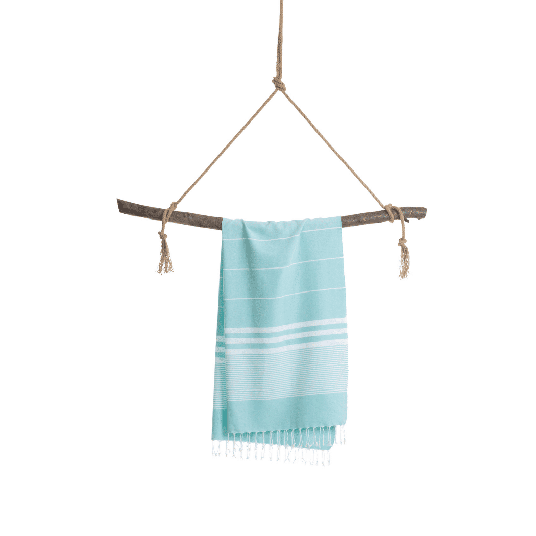 Luvya Mint Malibu Hammam Towel – Classic Lightweight Travel & Beach Towel