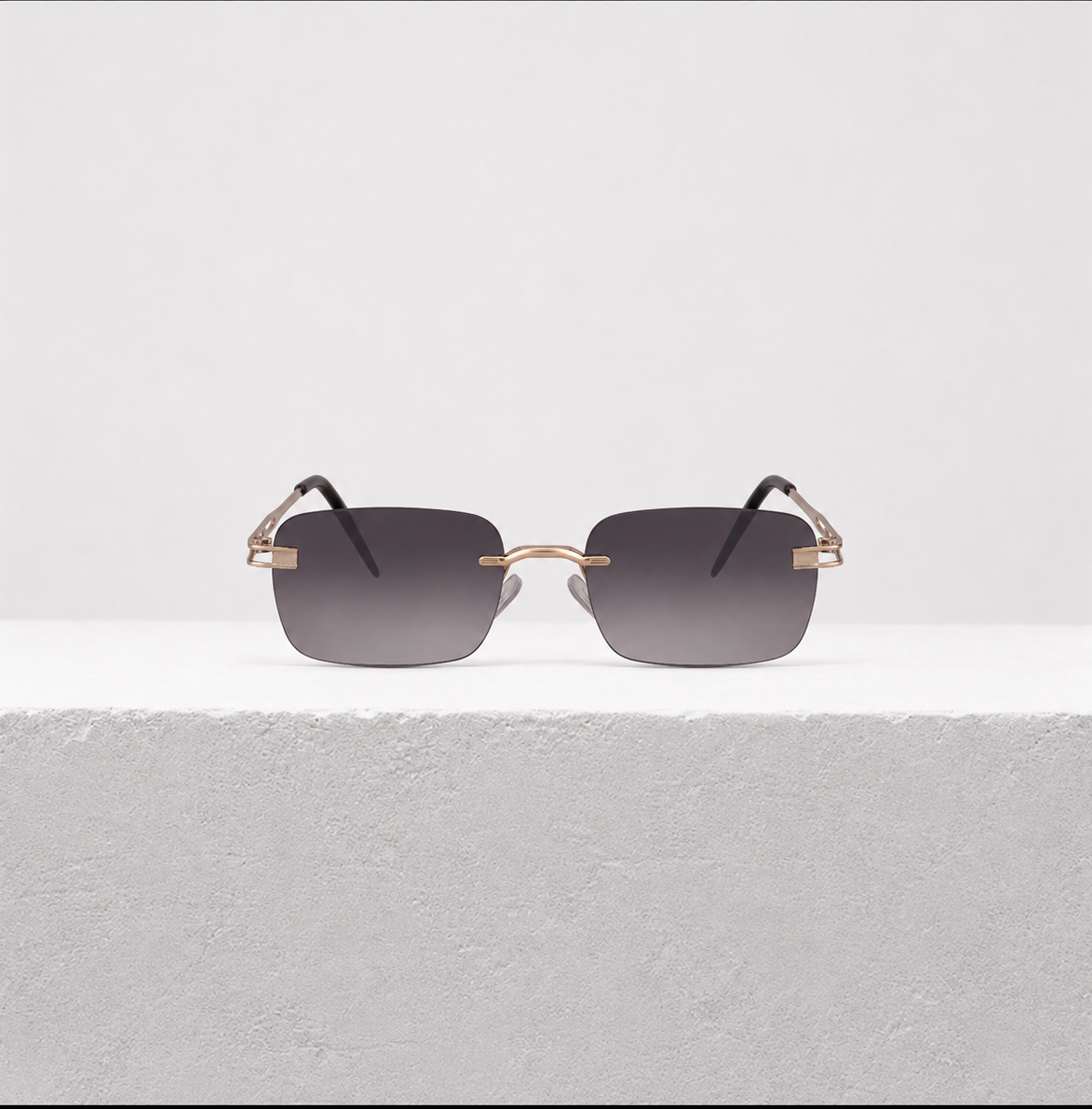 Copper Retro Rectangle Sunglasses | UV400 Luxury Shades