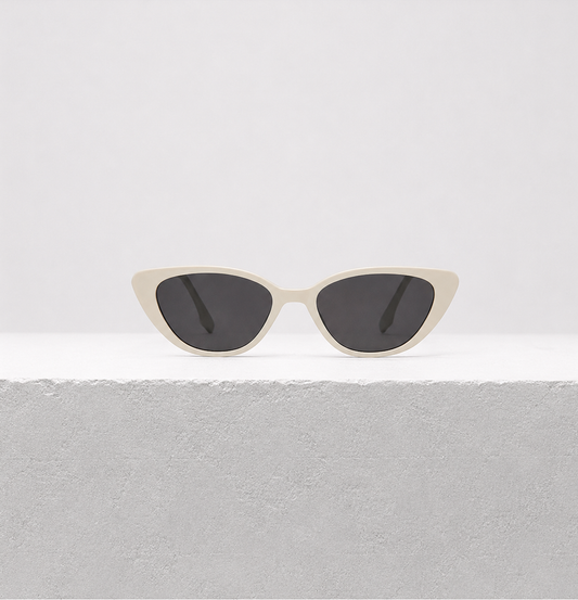 Wit Zwart Oversized Zonnebril | UV400 Trendy Zonnebril