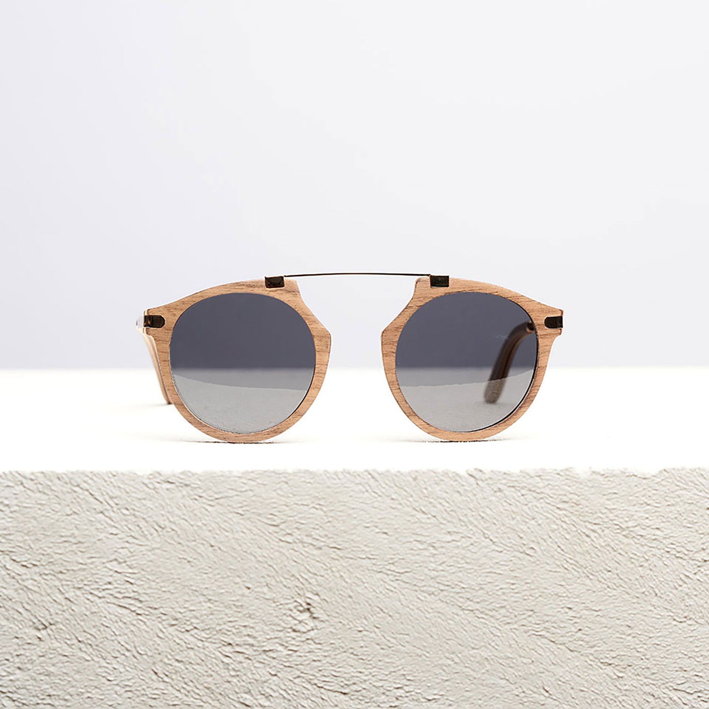 Santa Monica Wooden Sunglasses for Women – Polarized UV400 Walnut & Gold