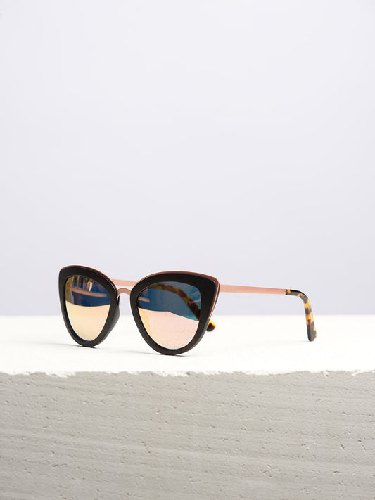 Luvya New York Fling Houten Zonnebril voor Dames – Gepolariseerde UV400 Cat Eye